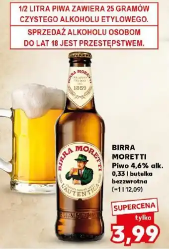 Kaufland Piwo Birra Moretti oferta