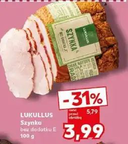 Kaufland Szynka bez dodatku E oferta