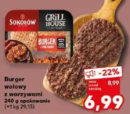 Kaufland Burger wołowy z warzywami oferta