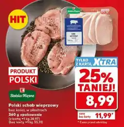 Kaufland Stoisko Mięsne Polski schab wieprzowy oferta