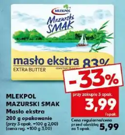 Kaufland Mleko Łaciate Mazurski Smak Masło ekstra oferta
