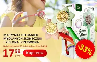 Maszynka do baniek mydlanych Słonecznik Wonderland czerwona
