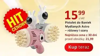 Pistolet do baniek mydlanych Astro Wonderland różowy