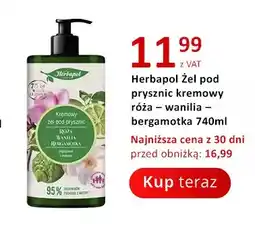 Poczta Polska Żel pod prysznic kremowy Herbapol Róża Wanilia Bergamotka oferta