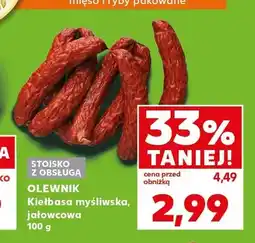 Kaufland Kiełbasa myśliwska Olewnik oferta