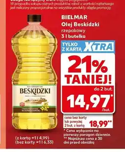 Kaufland Olej rzepakowy Bielmar Olej Beskidzki oferta