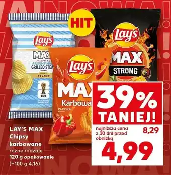 Kaufland Chipsy karbowane Lay's Max oferta