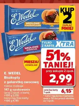 Kaufland Biszkopty z galaretką owocową E. Wedel oferta
