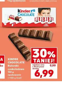Kaufland Batoniki czekoladowe Kinder Chocolate oferta