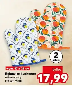 Kaufland Rękawice kuchenne 17x26 cm 2-pak oferta