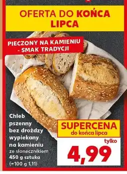 Kaufland Chleb pszenny bez drożdży wypiekany na kamieniu ze słonecznikiem oferta