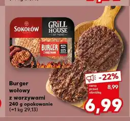 Kaufland Burger wołowy z warzywami Sokołów oferta