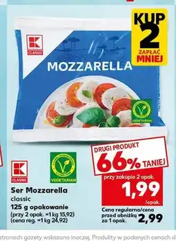 Kaufland Ser Mozzarella classic K-Classic oferta