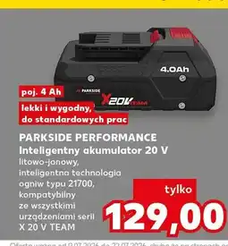 Kaufland Inteligentny akumulator 20V 4,0Ah Parkside Performance oferta