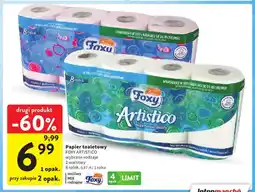 Intermarche Papier toaletowy Foxy Artistico naturalnie biały 8-pak oferta