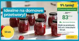 ERLI Słoiki na przetwory 245 ml z wieczkami 50-pak oferta