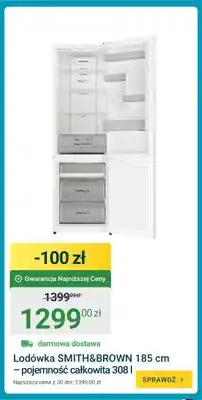 ERLI Lodówka SMITH&BROWN 185 cm – pojemność całkowita oferta