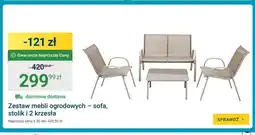ERLI Zestaw mebli ogrodowych sofa + stolik + 2 krzesła oferta