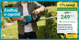 ERLI Akumulatorowe nożyce do żywopłotu oferta