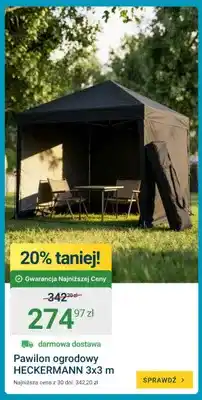 ERLI Pawilon ogrodowy Heckermann 3x3 m oferta
