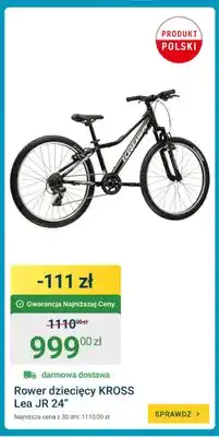 ERLI Rower dziecięcy KROSS Lea JR 24 oferta