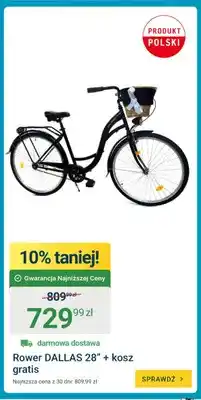 ERLI Rower DALLAS 28 z koszem oferta