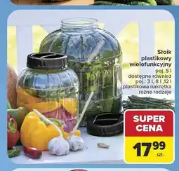 Carrefour Słoik plastikowy wielofunkcyjny z plastikową nakrętką oferta