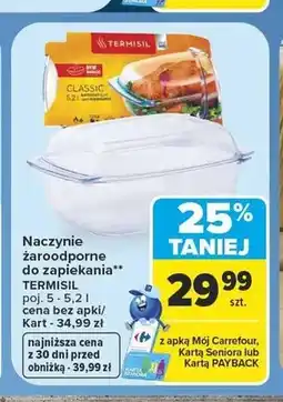 Carrefour Naczynie żaroodporne do zapiekania Termisil Classic oferta