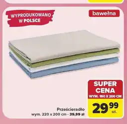 Carrefour Prześcieradło bawełniane TEX Home 160x200 cm oferta