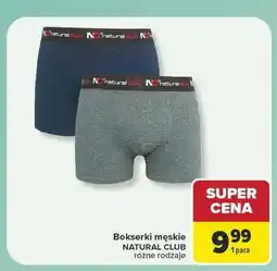 Carrefour Bokserki męskie Natural Club oferta