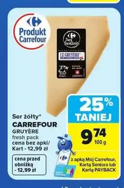 Carrefour Ser żółty Gruyere Targ Świeżości oferta
