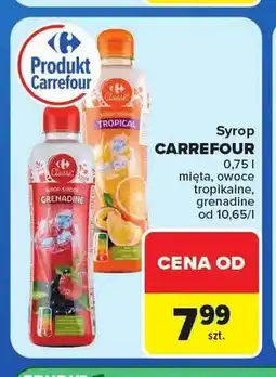 Carrefour Syrop o smaku owoców tropikalnych Carrefour Classic oferta
