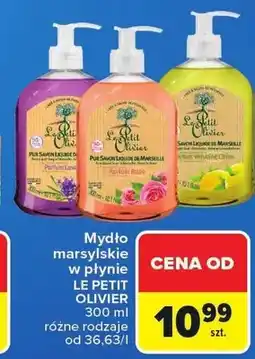 Carrefour Mydło marsylskie w płynie Le Petit Olivier różane oferta