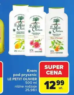 Carrefour Krem pod prysznic Le Petit Olivier werbena i cytryna oferta
