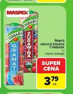 Carrefour Napój Tymbark Owoce Świata Granat oferta