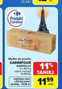 Carrefour Mydło do prania Carrefour Marseille 2-pak oferta