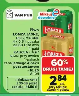Carrefour Piwo Łomża Pils oferta