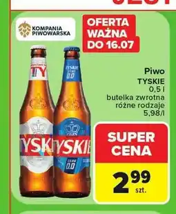 Carrefour Piwo Tyskie Gronie oferta