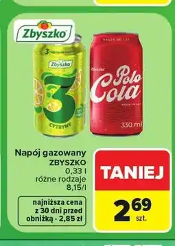 Carrefour Napój gazowany Zbyszko 3 Cytryny oferta