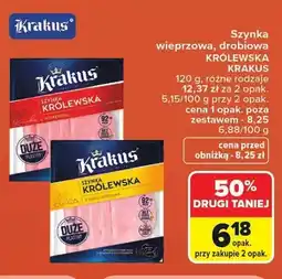 Carrefour Szynka drobiowa Królewska Krakus oferta
