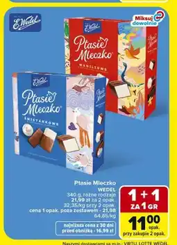 Carrefour Ptasie Mleczko E.Wedel śmietankowe oferta