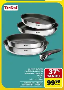 Carrefour Zestaw patelni z odpinaną rączką Tefal Ingenio Cook Eat oferta