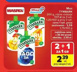 Carrefour Mus Tymbark mango banan oferta