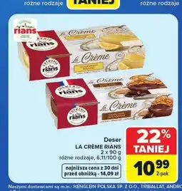 Carrefour Deser La Crème Rians cytrynowy 2-pak oferta