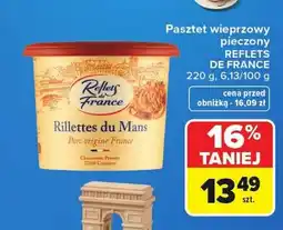 Carrefour Pasztet wieprzowy pieczony Rillettes du Mans Reflets de France oferta