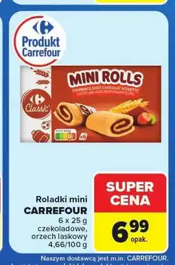 Carrefour Roladki mini czekoladowe Carrefour Classic oferta