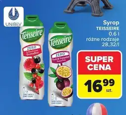 Carrefour Syrop Teisseire Zero Grenadine oferta