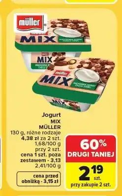 Carrefour Jogurt Müller Mix Macadamia Choco Stars oferta