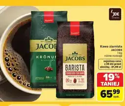 Carrefour Kawa ziarnista Jacobs Barista Espresso Italiano oferta