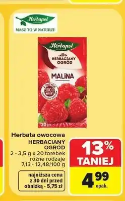 Carrefour Herbata owocowa Herbapol Herbaciany Ogród Malina oferta